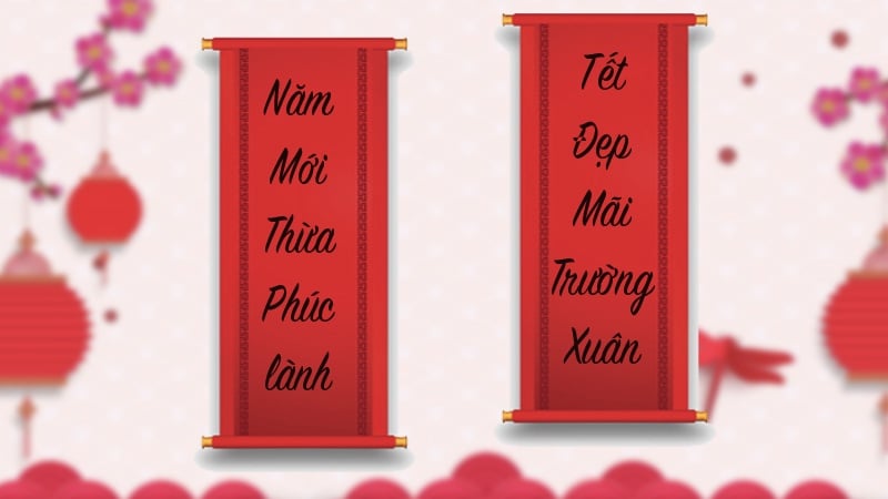 Tổng hợp các mẫu câu đối tết 4 chữ ý nghĩa dành tặng người thân
