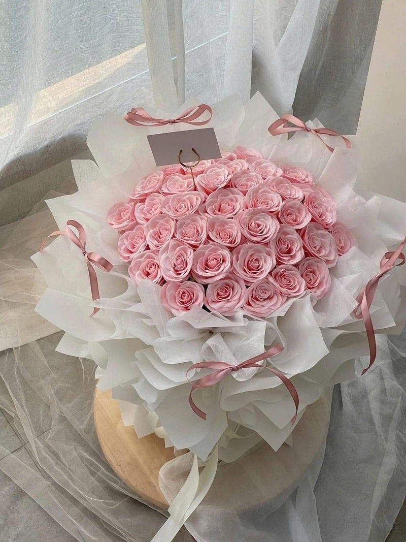 Hoa hồng phấn là món quà ngọt ngào để gửi tặng người thương
