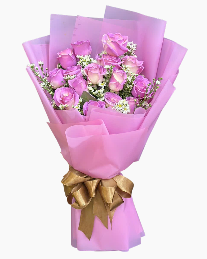 Bó Hoa Hồng Thắm - HBD366