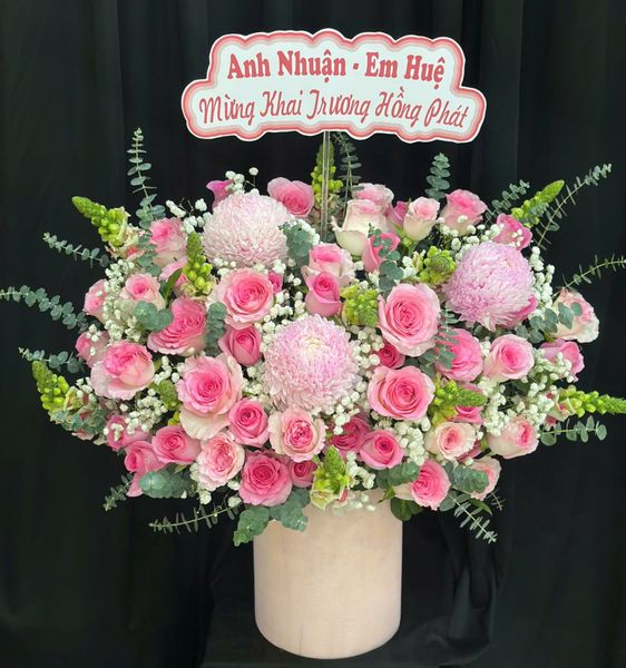 Hộp Hoa Tươi: Hộp Hoa Hồng Duyên  - HH132