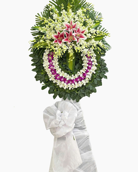 Hoa Chia Buồn: Vòng Hoa Kính Trọng   - HTL188