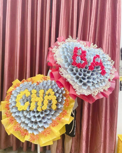 Hoa Tiền: Bó Hoa Tiền 20k Mix Hoa Chữ Ba - BT17
