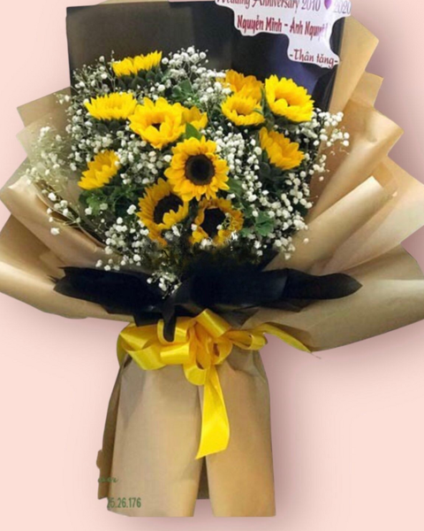 Hoa Bó Dài: Bó Hoa Ánh Dương - HBD137 - Hoa 20/11