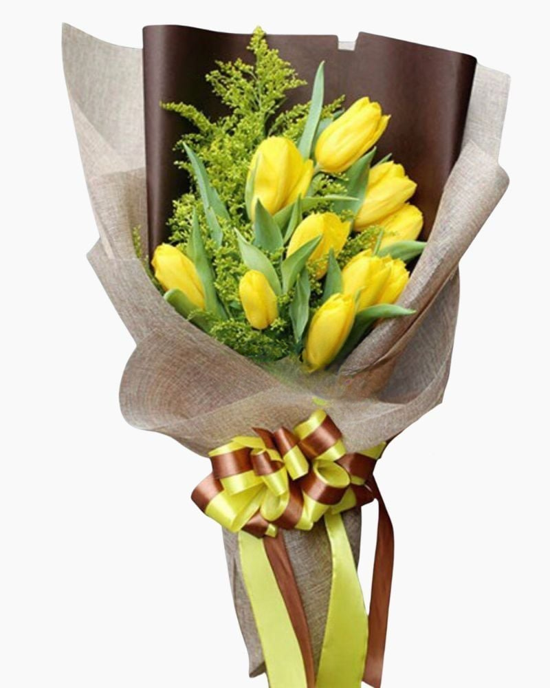  Bó Hoa Tulip Vàng - HBD62 - Điện Hoa 