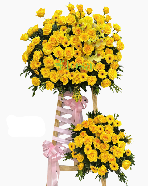 Hoa Chúc Mừng: Kệ Hoa Phát Vàng - HCM96