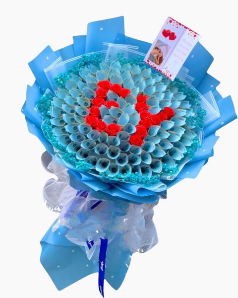 Hoa Tiền: Bó Hoa Tiền 20K Chữ EY - BT12 - Hoa 20/10