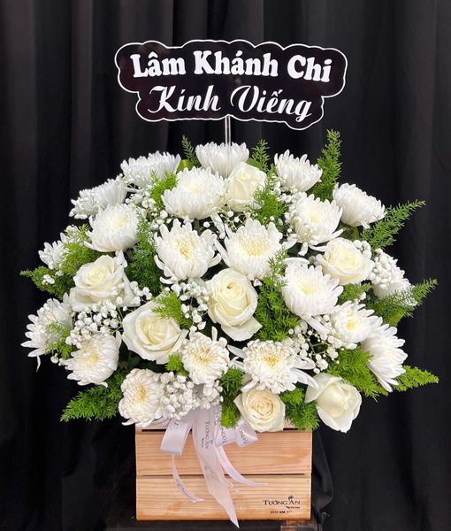 Hoa Chia Buồn: Hộp Hoa Thương Mến - HTL193