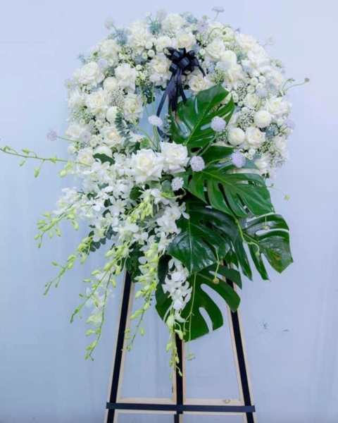 Hoa Chia Buồn: Dòng Thời Gian - HTL112 - Vòng Hoa Tang Lễ