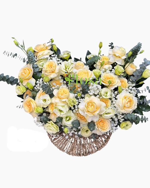 Giỏ Hoa Khai Trương: Giỏ Hoa Nắng Dịu - HG87