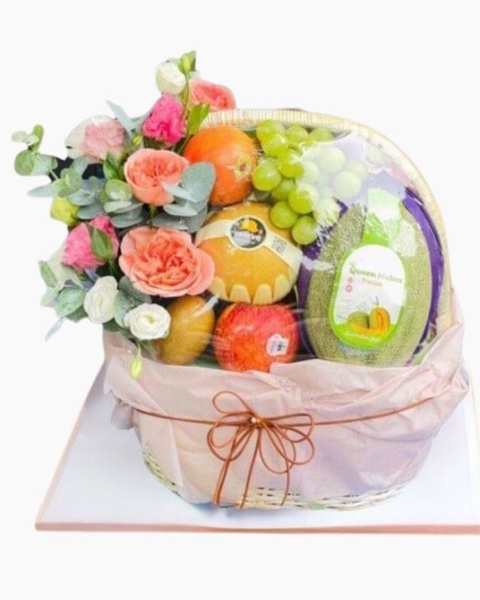 Giỏ Trái Cây: Giỏ Trái Quà Đi Biếu - GTC118 - Điện Hoa