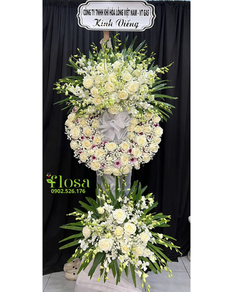 Hoa Chia Buồn: Vòng Chia Xa   - HTL185
