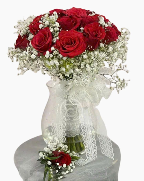 Hoa Cưới: Bó Hoa Cưới Cầm Tay Nắm Lấy Tay Anh - HC69