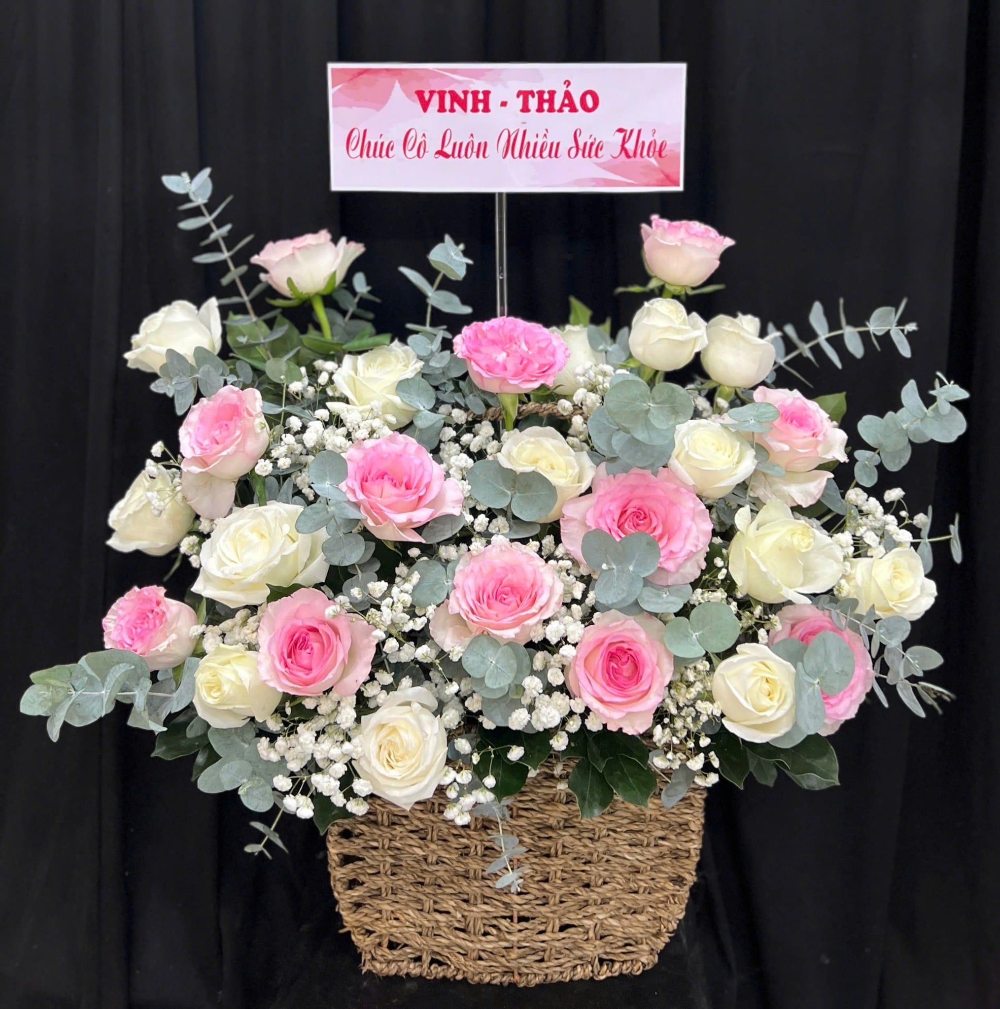  Giỏ Hoa Hồng Yêu- HG89 