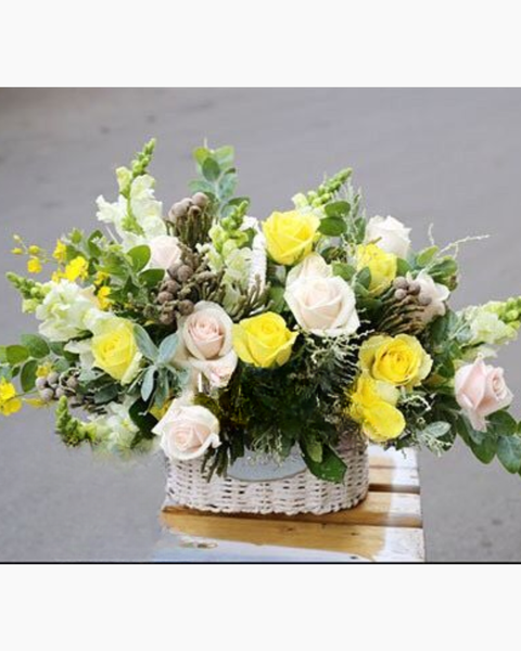 Giỏ Hoa Khai Trương: Hello Ngày Mới - HG33