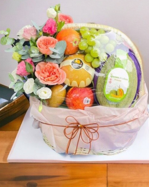 Giỏ Trái Cây: Giỏ Trái Quà Đi Biếu - GTC118 - Điện Hoa