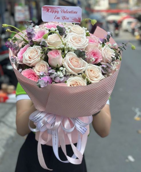 Hoa Bó Tròn: Bó Hoa Tình Yêu - HBT112