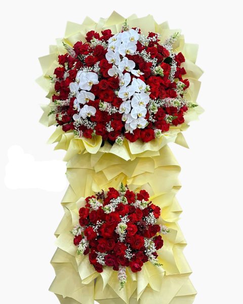 Hoa Chúc Mừng: Kệ Hoa Đỏ Phát - HCM98