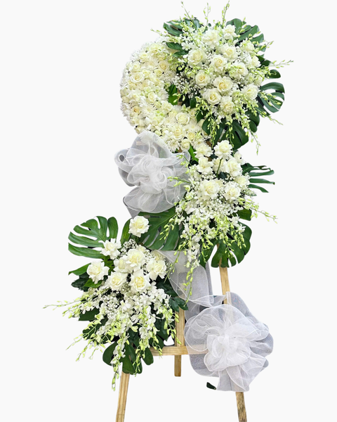 Hoa Chia Buồn: Vòng Hoa Giã Từ - HTL195