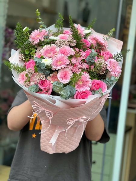 Hoa Bó Tròn: Bó Hoa Tiểu Thư - HBT127