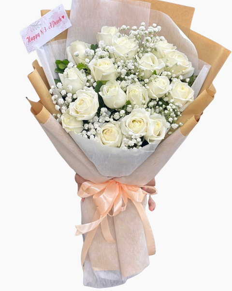 Hoa Bó Dài: Bó Hoa Tinh Khôi Yêu Thương - HBD353