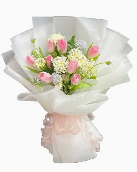 Hoa Bó Dài: Bó Hoa Tulip Kiều - HBD348