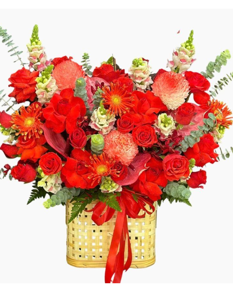  Hoa Giỏ Ngọn Lửa Tình Yêu - Hoa 20/10 - HG70 