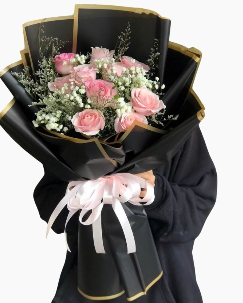 Bó Hoa Hồng Đỏ 10 Hoa - HBD249 - Hoa Sinh Nhật