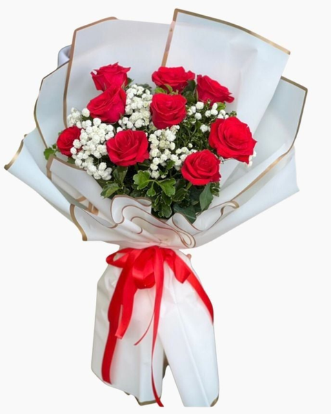 Hoa Bó Dài: Bó Hoa Hồng Tình Yêu - HBD247 - Hoa Hồng 20/10