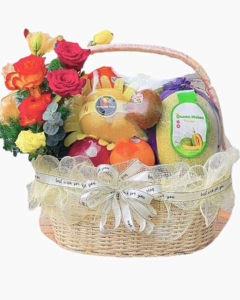 Giỏ Trái Cây: Giỏ Trái Cây Tặng Chị Em 8/3 - GTC75