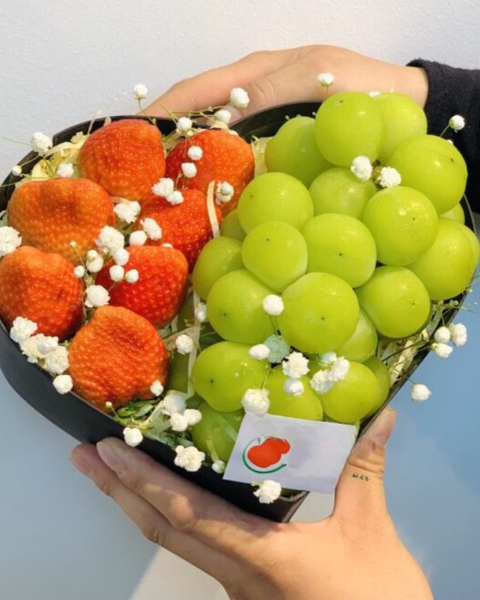 Giỏ Trái Cây: Hộp Trái Cây Nho Mix Dâu - TC24