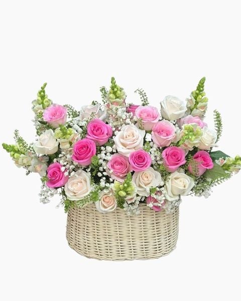 Giỏ Hoa Khai Trương: Giỏ Hoa Khúc Tình Mộng Mơ - HG107