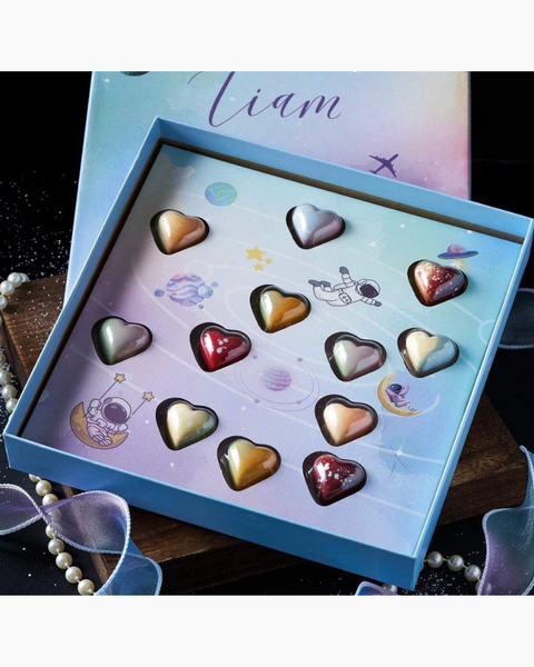 Hộp Chocolate: Hộp Chocolate Vũ Trụ Xanh - HCCL08 - Quà Lễ Tình Nhân