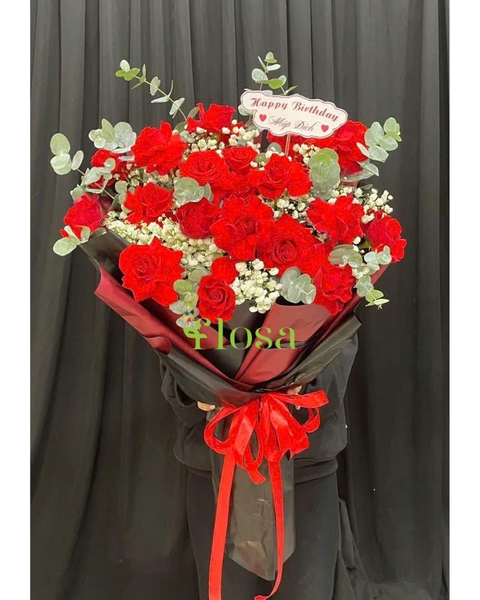 Hoa Bó Dài: Bó Hoa Tình Yêu Mật Ngọt-HBD319