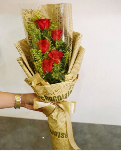 Hoa Bó Dài: Rose Five - HBD86 - Hoa 20/11 Kỷ Niệm Ngày Nhà Giáo Việt Nam