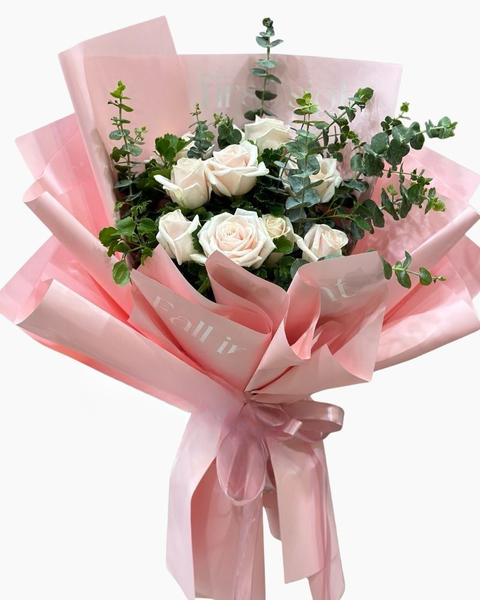 Hoa Bó Dài: Bó Hoa Hồng Baby - HBD255 - Hoa Tặng Mẹ