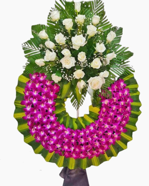 Hoa Chia Buồn: Lặng Lẽ - HTL83 - Vòng Hoa Tang Lễ