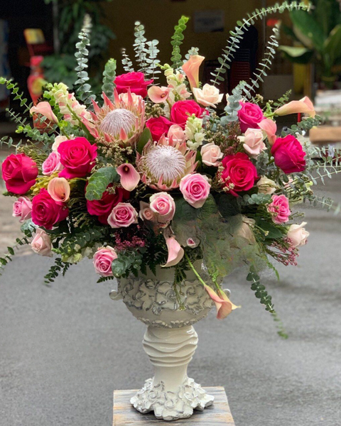 Hoa Cắm Bình: Rose Rapture - HCB18 - Điện Hoa