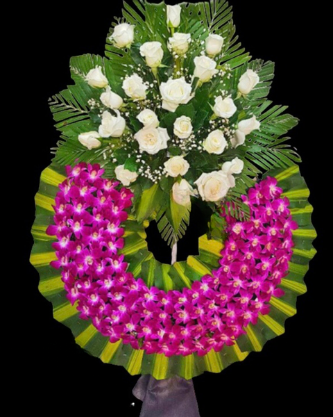 Hoa Chia Buồn: Lặng Lẽ - HTL83 - Vòng Hoa Tang Lễ