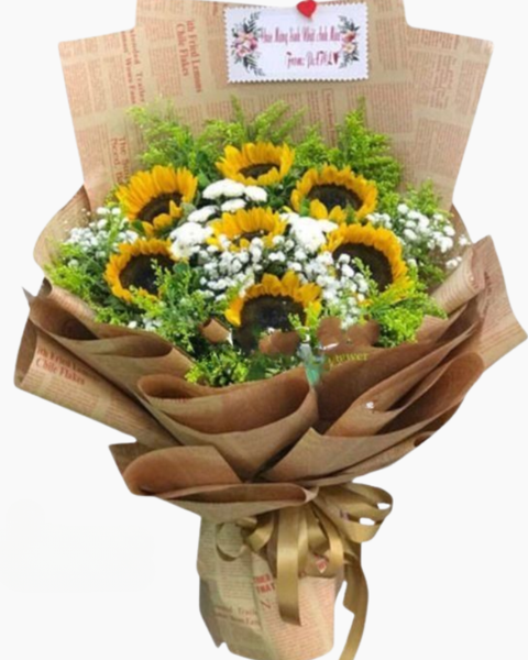 Hoa Bó Dài: Bó Hoa Ánh Bình Minh - HBD144 - Hoa 20/10