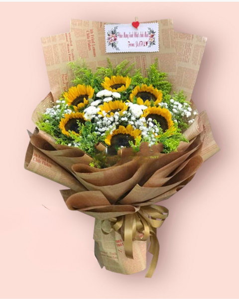 Hoa Bó Dài: Bó Hoa Ánh Bình Minh - HBD144 - Hoa 20/10