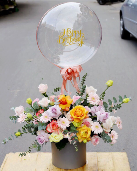 Hoa Và Bong Bóng: Hoa Bong Bóng Cam Nồng Cháy - HBB01
