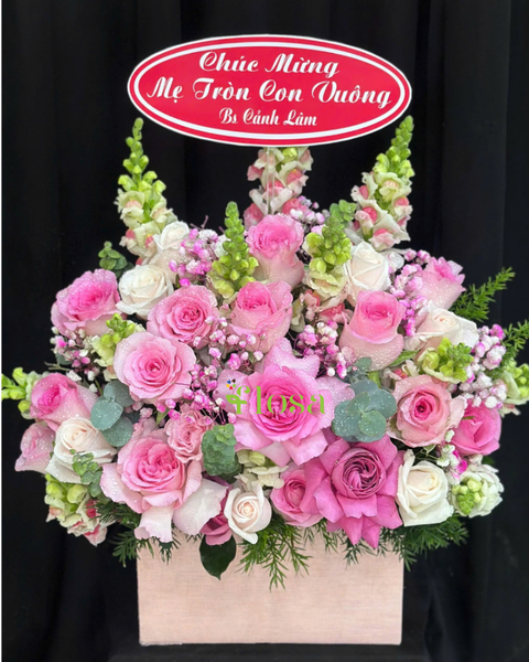 Hộp Hoa Tươi: Hộp Hoa Hồng Trân Qúy-HH78