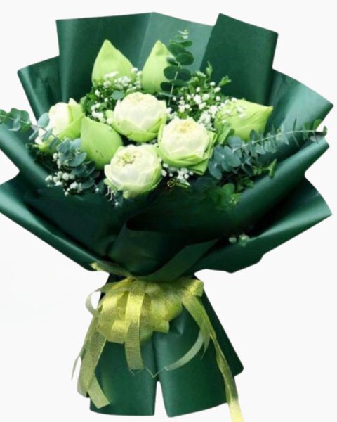 Hoa Bó Dài: Bó Hoa Hương Sen - HBD155 - Hoa Tặng Mẹ