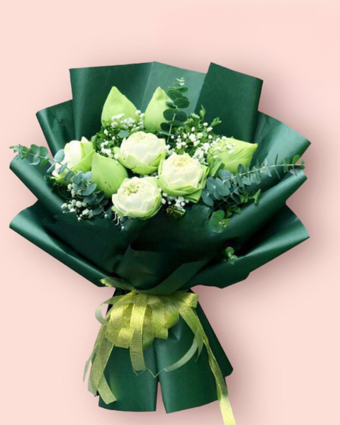 Hoa Bó Dài: Bó Hoa Hương Sen - HBD155 - Hoa Tặng Mẹ