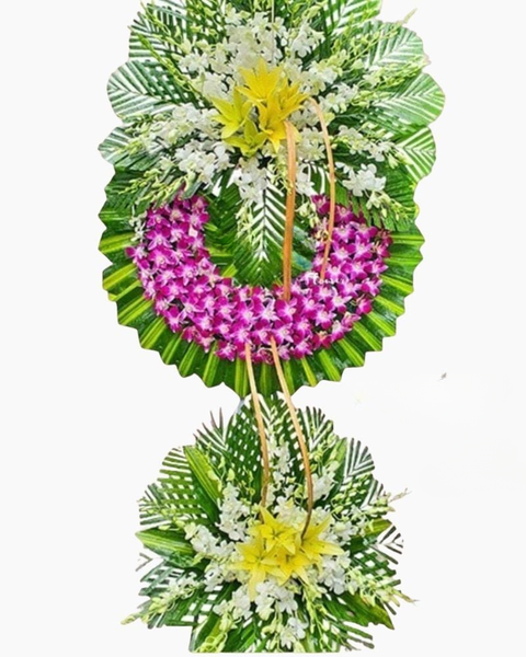 Hoa Chia Buồn: Cúi Đầu - HTL51 - Vòng Hoa Tang Lễ