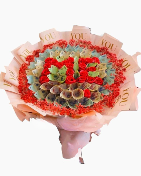 Hoa Tiền: Bó Hoa Tiền Mix Hoa Chữ Mẹ - BT18 - Hoa tặng mẹ