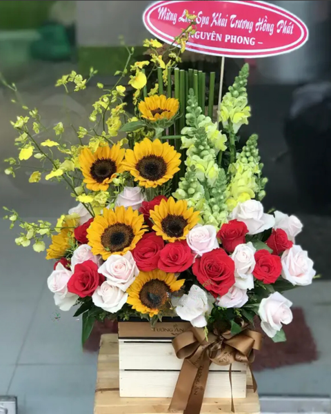 Hộp Hoa Tươi: Thăng Hoa - HCH05