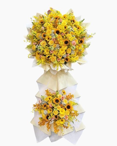 Hoa Chúc Mừng: Kệ Hoa Ánh Dương Thịnh Vượng - HCM133