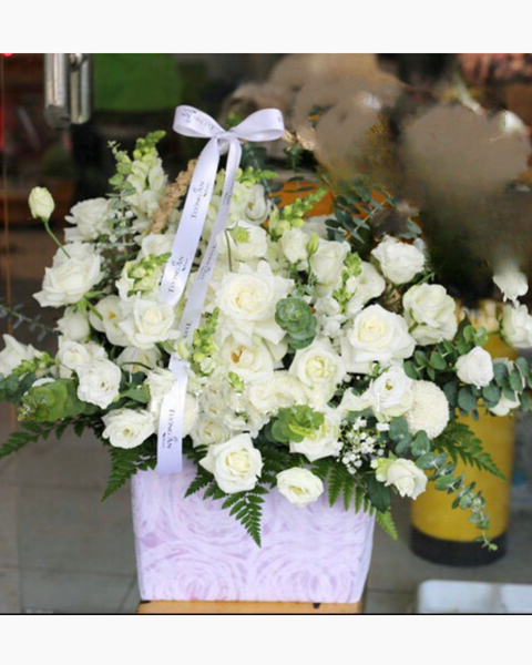 Giỏ Hoa Viếng: Chia Xa - GHV09 - Hoa Tươi