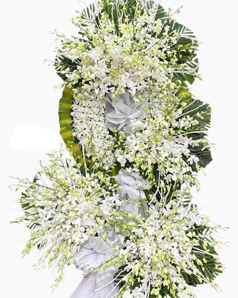 Hoa Chia Buồn: Đôi Cánh Hoa Tiễn Đưa  - HTL158